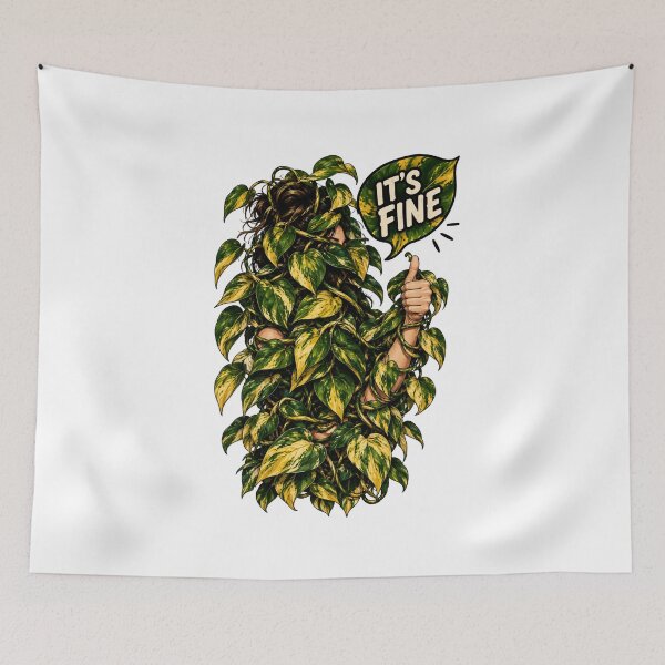 Item preview, It's Fine Pothos Plant Lady Funny Epipremnum designed and sold by Sycamorre.