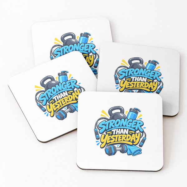 Item preview, gym makes you stronger than yesterday designed and sold by Print_This_Out.