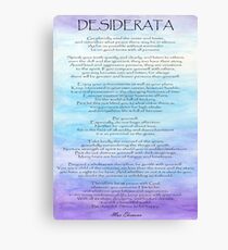 Desiderata Canvas Print