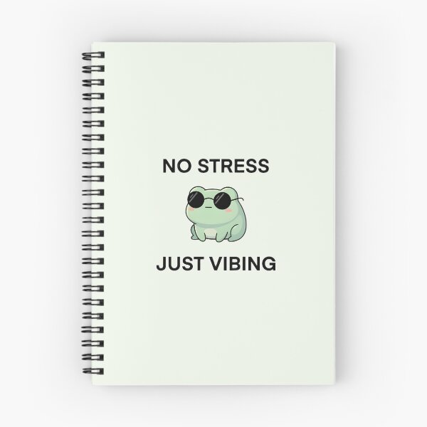 Item preview, Cute Kawaii chill Frog - no stress, just vibing designed and sold by pixellm.