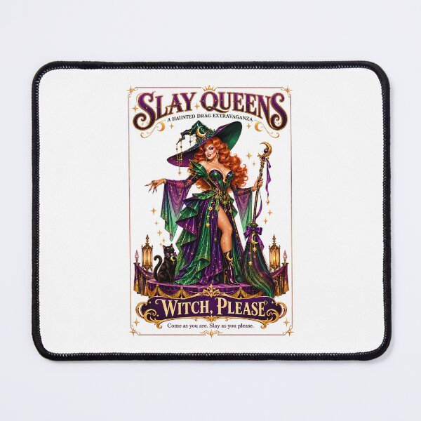 Item preview, SLAY QUEENS — A Haunted Drag Extravaganza - ⭐ Witch, Please ⭐ designed and sold by WheelieGdArt.