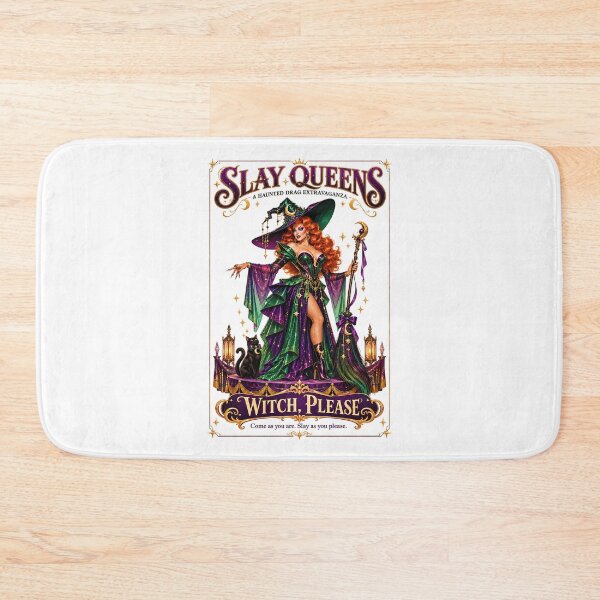 Item preview, SLAY QUEENS — A Haunted Drag Extravaganza - ⭐ Witch, Please ⭐ designed and sold by WheelieGdArt.