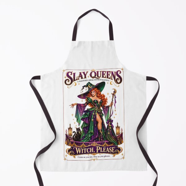 Item preview, SLAY QUEENS — A Haunted Drag Extravaganza - ⭐ Witch, Please ⭐ designed and sold by WheelieGdArt.
