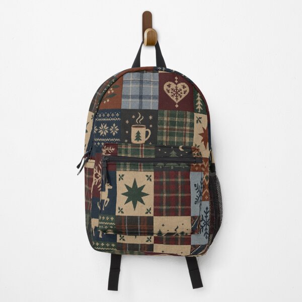 Item preview, Cozy Winter Patchwork Plaid Folk Pattern designed and sold by AliaaSaleh56-.