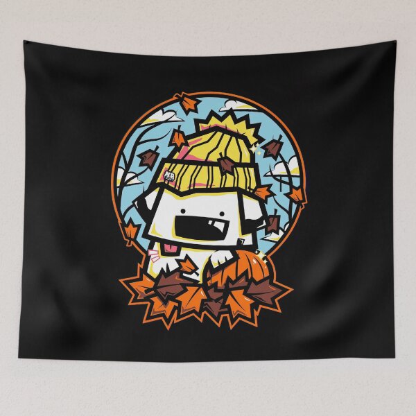 Item preview, Cute Autumn Dog In Beanie Hat Fall Leaves Pumpkin Doodle designed and sold by Fatherday.