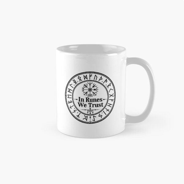 Item preview, In Runes We Trust Nordic Rune Circle – Mystical Norse Gothic Design designed and sold by MetaModel Editions.