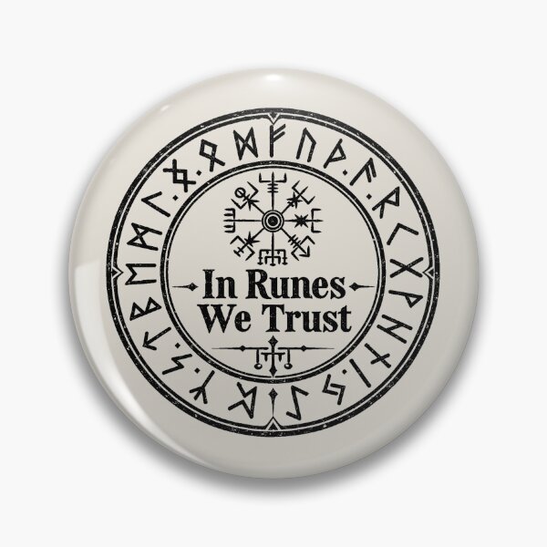 Item preview, In Runes We Trust Nordic Rune Circle – Mystical Norse Gothic Design designed and sold by MetaModel Editions.