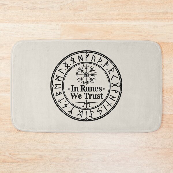 Item preview, In Runes We Trust Nordic Rune Circle – Mystical Norse Gothic Design designed and sold by MetaModel Editions.