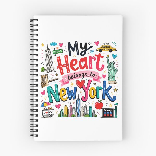 Item preview, My Heart Belongs to New York - Cute Souvenir Travelers Gift for Men Women & Kids  designed and sold by Mozaic Clothes.