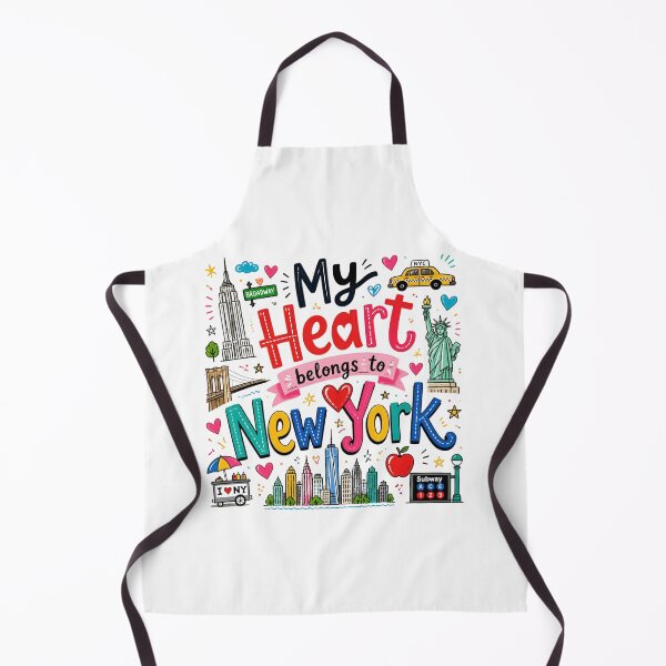 Item preview, My Heart Belongs to New York - Cute Souvenir Travelers Gift for Men Women & Kids  designed and sold by Mozaic Clothes.