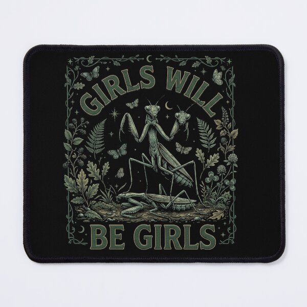 Item preview, Girls Will Be Girls Praying Mantis Vintage Botanical Insect Design designed and sold by ArcaneArtistry.