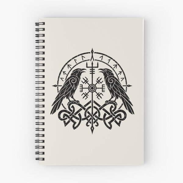 Item preview, Nordic Raven Rune Emblem – Gothic Norse Knotwork Symbol designed and sold by MetaModel Editions.