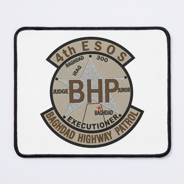 Item preview, USAF 4th ESOS Baghdad Highway Patrol Patch designed and sold by CharlieDesings.