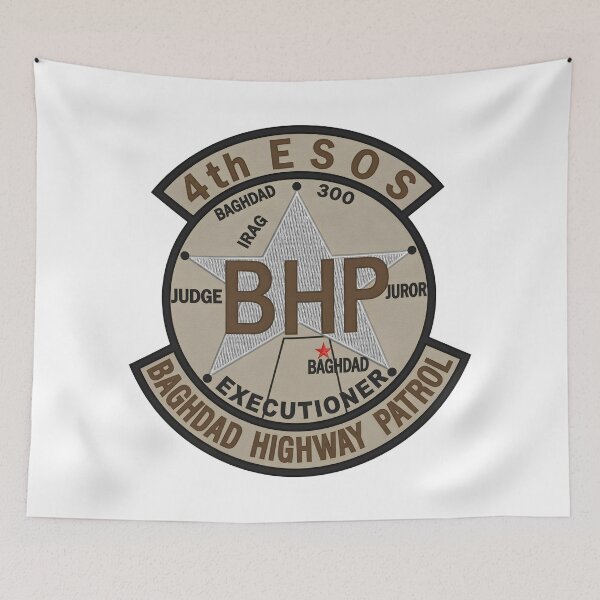 Item preview, USAF 4th ESOS Baghdad Highway Patrol Patch    designed and sold by CharlieDesings.