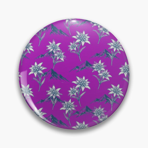 Item preview, Edelweiss Flowers Mountain Seamless Pattern Design designed and sold by KRStyleClub.