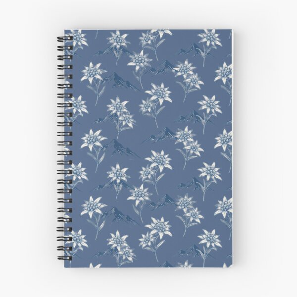 Item preview, Edelweiss Flowers Mountain Seamless Pattern Design designed and sold by KRStyleClub.