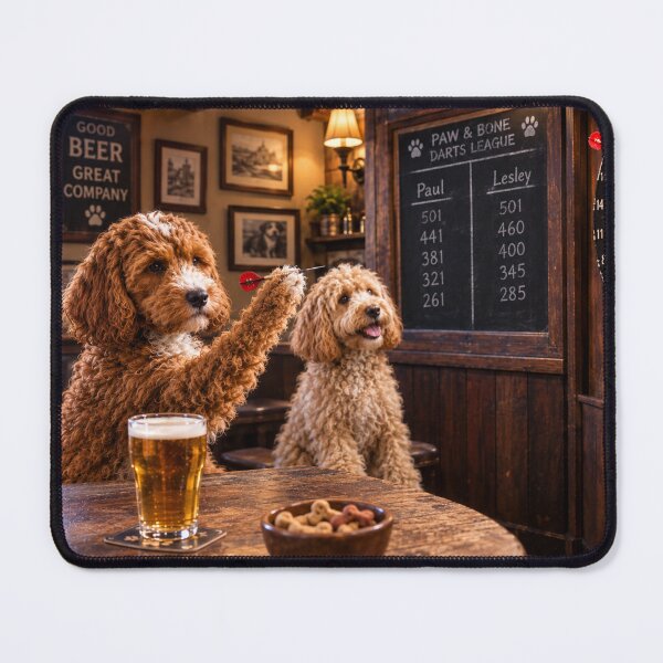 Item preview, Cockapoo Darts Night at the Paw and Bone Pub designed and sold by Paul Thompson Photography.