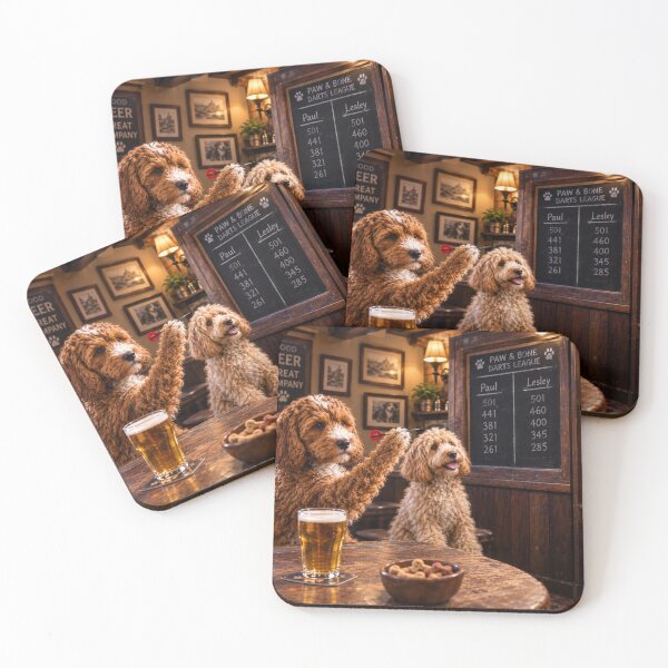 Item preview, Cockapoo Darts Night at the Paw and Bone Pub designed and sold by Paul Thompson Photography.