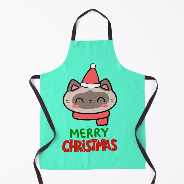 Item preview, Cute Siamese Cat Merry Christmas Holiday Art designed and sold by stormk10.