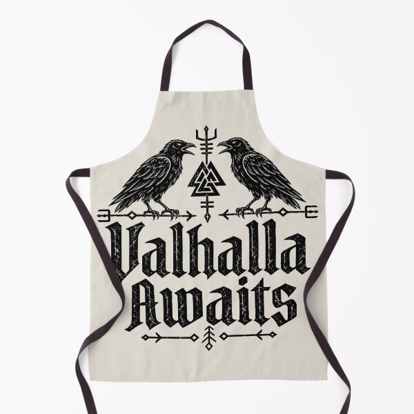 Item preview, Valhalla Awaits Raven Gothic Design – Nordic Norse Mythology Art designed and sold by MetaModel Editions.