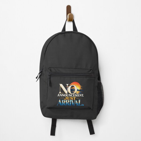 Item preview, No Announcement Just Arrival - Retro Sunset Mountain Typography Graphic designed and sold by Ozyven-Creation.