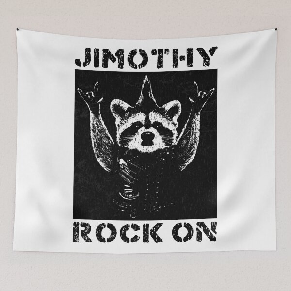 Item preview, Jimothy raccoon rock on designed and sold by XIOMOS.