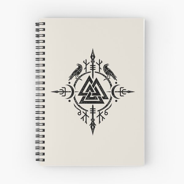 Item preview, Valknut Raven Nordic Symbol – Dark Norse Rune Gothic Emblem designed and sold by MetaModel Editions.