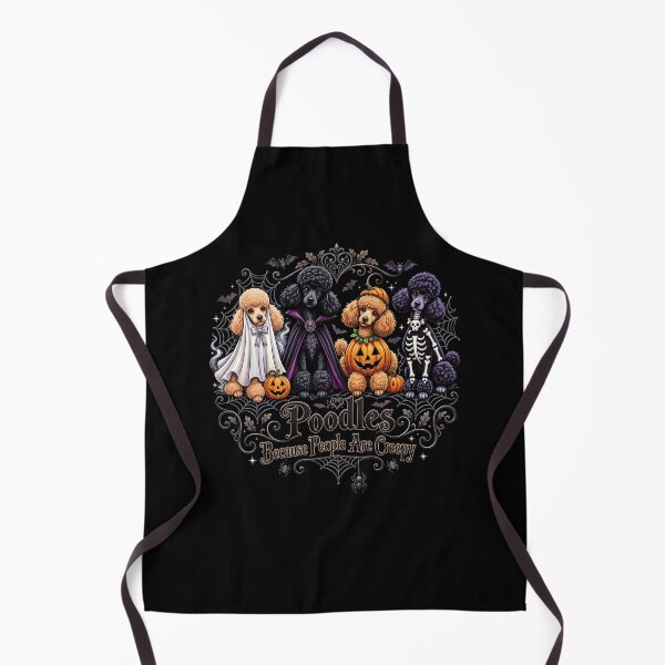 Item preview, Halloween Poodles Because People Are Creepy Funny Spooky Dog Lover Design designed and sold by ArcaneArtistry.