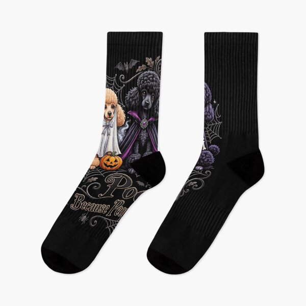Item preview, Halloween Poodles Because People Are Creepy Funny Spooky Dog Lover Design designed and sold by ArcaneArtistry.