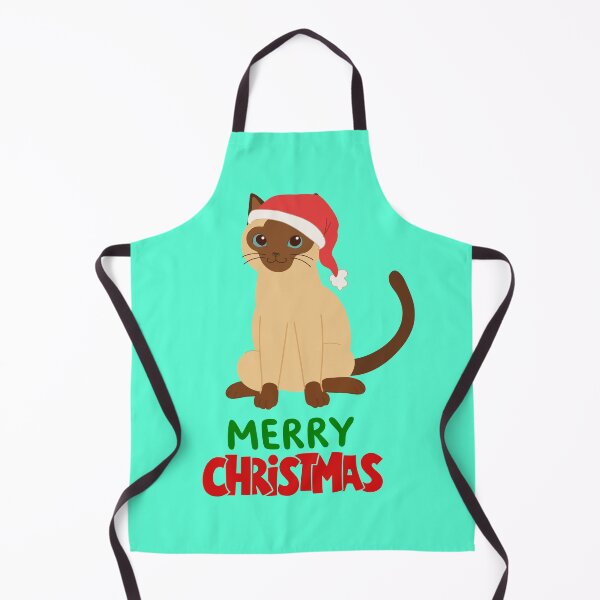 Item preview, Cute Siamese Cat Merry Christmas Holiday Art designed and sold by stormk10.