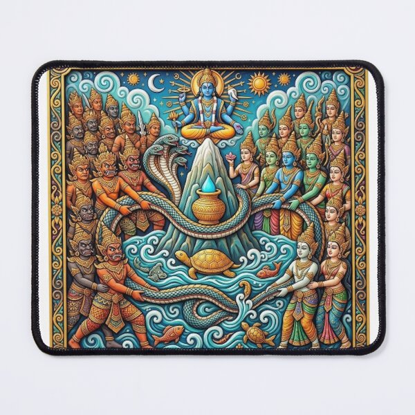 Item preview, The Churning of the Ocean of Milk Bas-Reliefs designed and sold by likbatonboot.