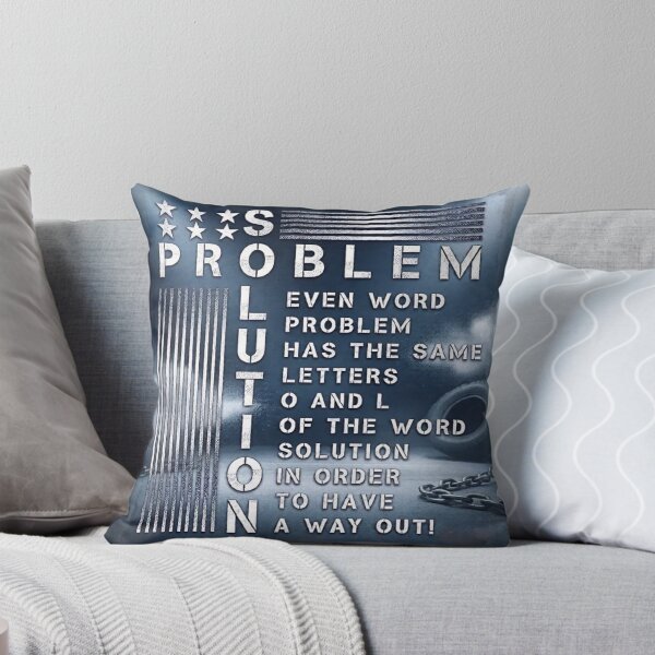 Item preview, Creative Wordplay Crossword Inspirational Quote about Problem and Solution Typography. designed and sold by Giulivo Store Graphic.