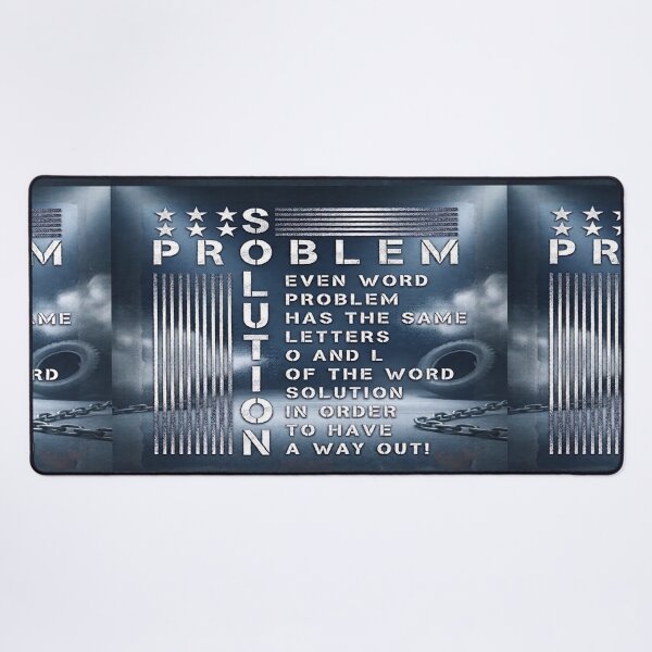 Item preview, Creative Wordplay Crossword Inspirational Quote about Problem and Solution Typography. designed and sold by Giulivo Store Graphic.