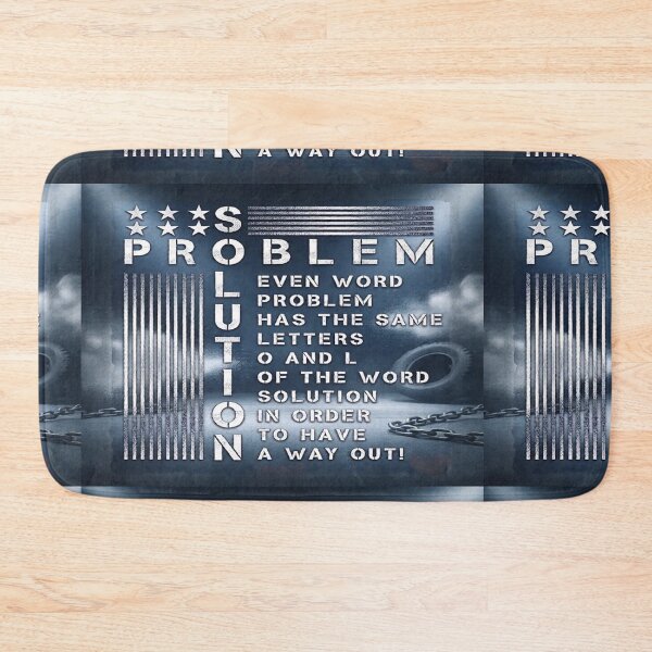 Item preview, Creative Wordplay Crossword Inspirational Quote about Problem and Solution Typography. designed and sold by Giulivo Store Graphic.
