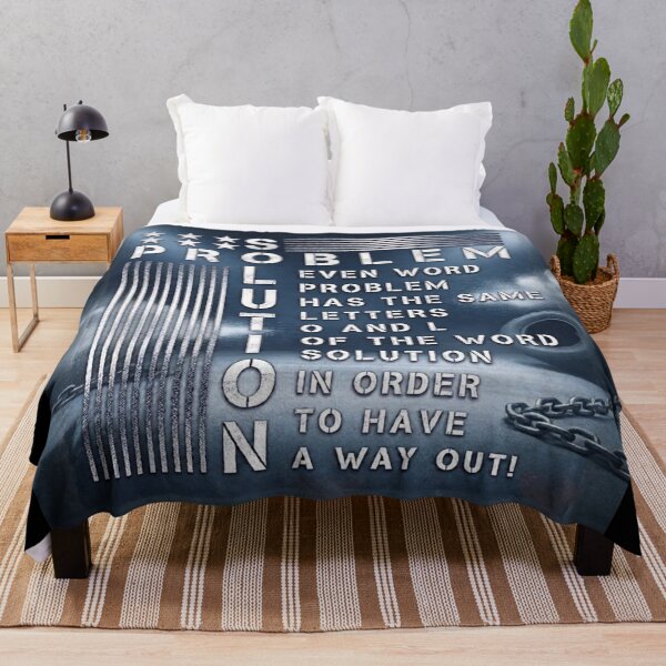Item preview, Creative Wordplay Crossword Inspirational Quote about Problem and Solution Typography. designed and sold by Giulivo Store Graphic.