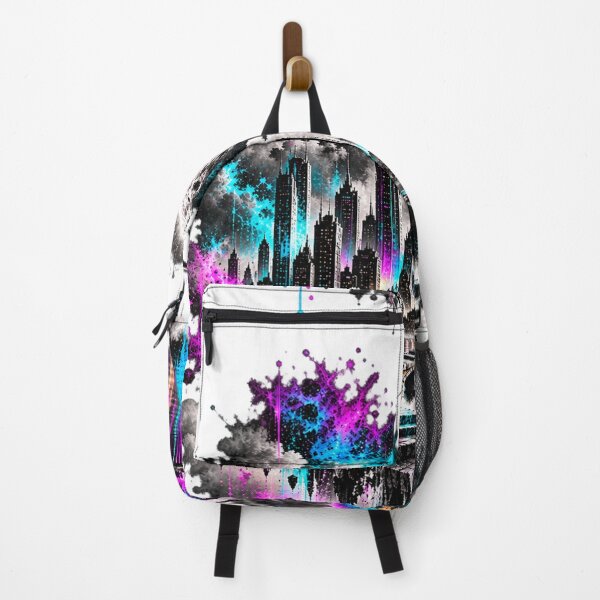 Item preview, Neon Moon City i Surreal Skyline Dreamscape designed and sold by Personiq Kaleido.
