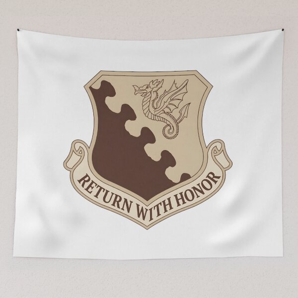 Item preview, USAF 31st Fighter Wing Return With Honor Shield Patch    designed and sold by CharlieDesings.