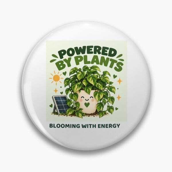 Item preview, Powered by Plants- Vegetal humour for plant lovers ! designed and sold by GardenHub.