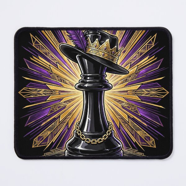 Item preview, Obsidian Chess King Fedora Crown Art designed and sold by Gangster-Design.