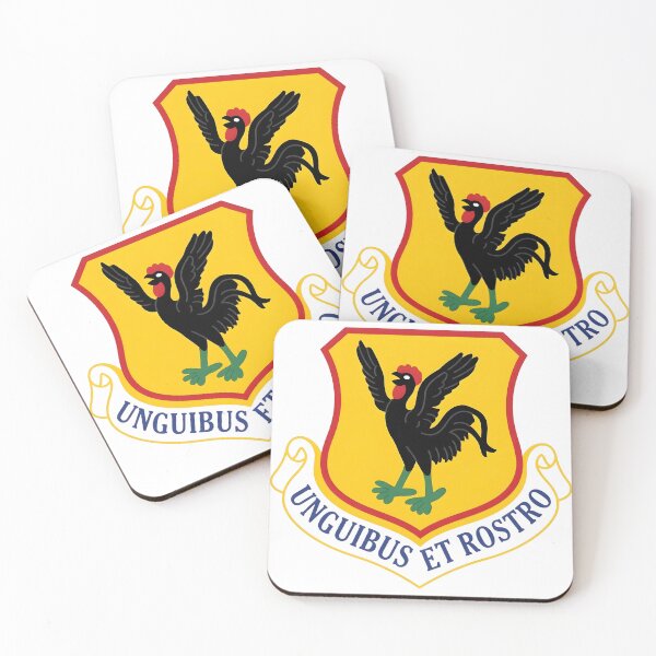 Item preview, USAF 18th Wing Unguibus Et Rostro Shield Patch    designed and sold by CharlieDesings.