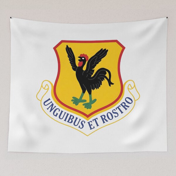 Item preview, USAF 18th Wing Unguibus Et Rostro Shield Patch    designed and sold by CharlieDesings.