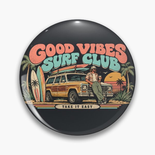 Item preview, Good vibes surf club, classic car designed and sold by anytka.