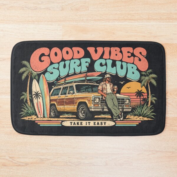 Item preview, Good vibes surf club, classic car designed and sold by anytka.