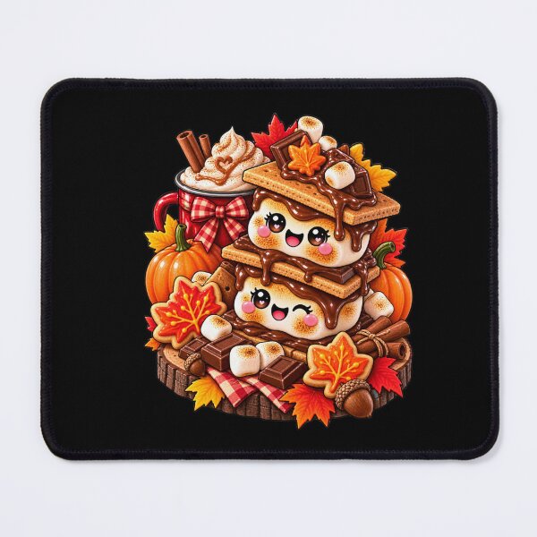 Item preview, Kawaii Thanksgiving Fall Pattern with Turkey, Pumpkin, Autumn Leaves and Cozy Seasonal Treats designed and sold by ALH Apparel.