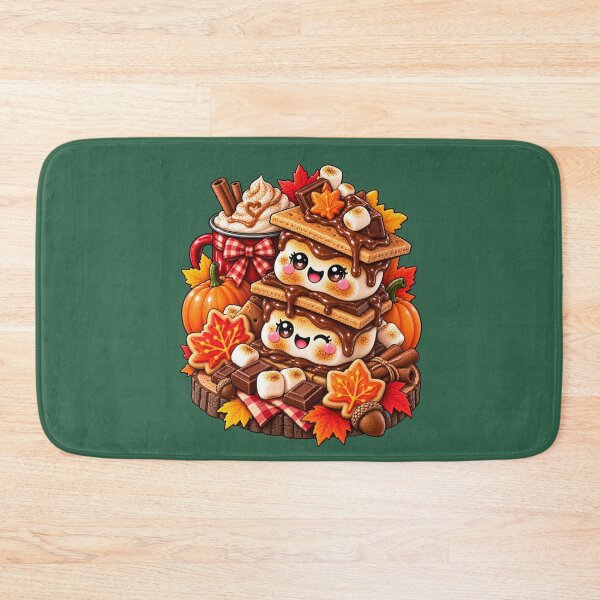 Item preview, Kawaii Thanksgiving Fall Pattern with Turkey, Pumpkin, Autumn Leaves and Cozy Seasonal Treats designed and sold by ALH Apparel.