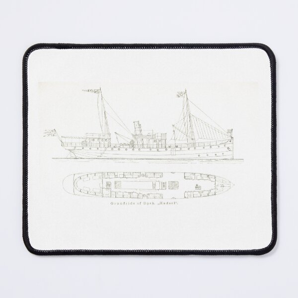 Item preview, Victorian Steamship Technical Blueprint Drawing designed and sold by Antique Science Press.