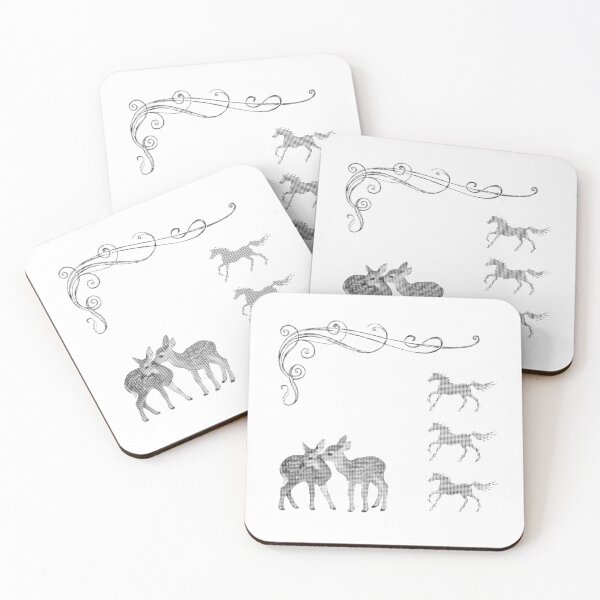 Item preview, cross stitch deer bambi sticker pack designed and sold by vasybasy666.
