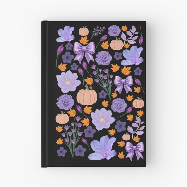 Item preview, Pastel purple floral pumpkin Autumn pattern designed and sold by BigfeetLittlepaws.
