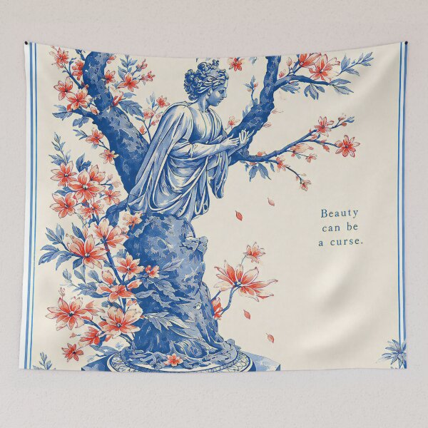 Item preview, thr blooming cursed : fake horror movie poster designed and sold by aliraweb.