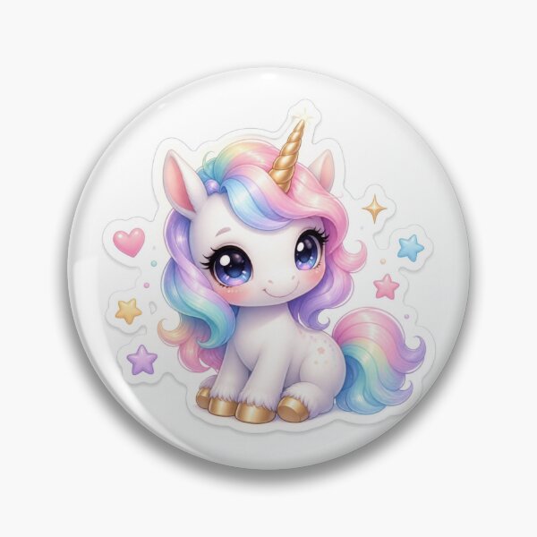 Item preview, Cute Kawaii Baby Unicorn Pastel Rainbow Sticker Illustration designed and sold by Coco Zone .